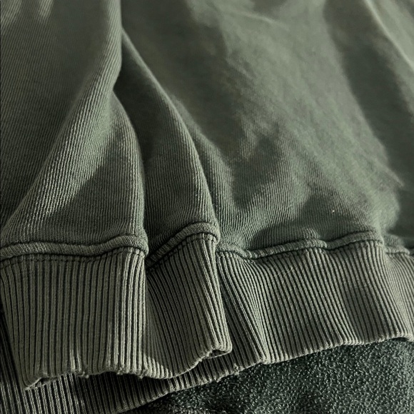Aerie Forest Green Textured Sweatshirt - Picture 3 of 6